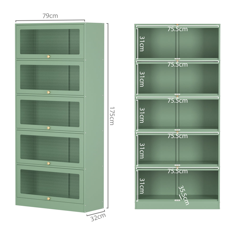 Elia Green Metal Buffet Sideboard
