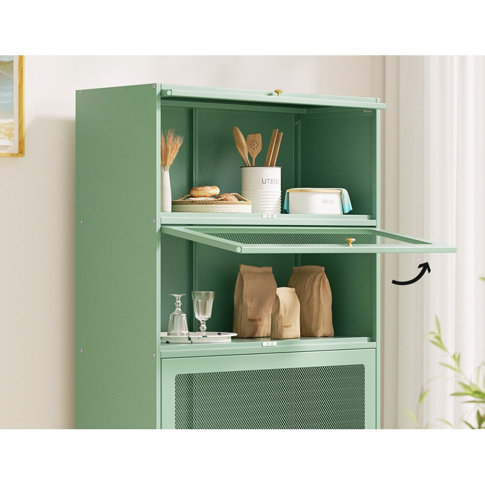 Elia Green Metal Buffet Sideboard
