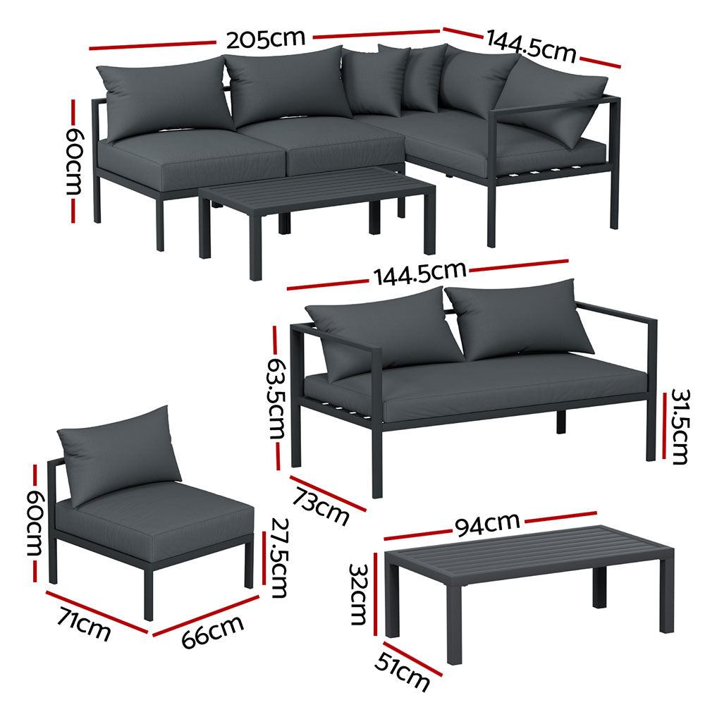 Gardeon 4 Seater Outdoor Sofa Set
