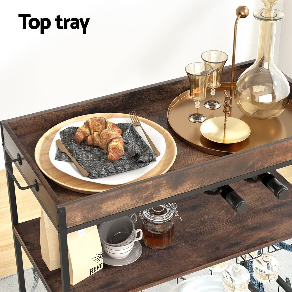Artiss Rustic Serving Cart