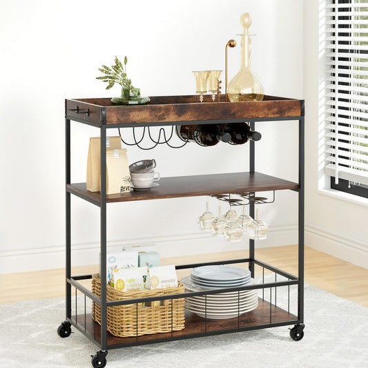 Artiss Rustic Serving Cart