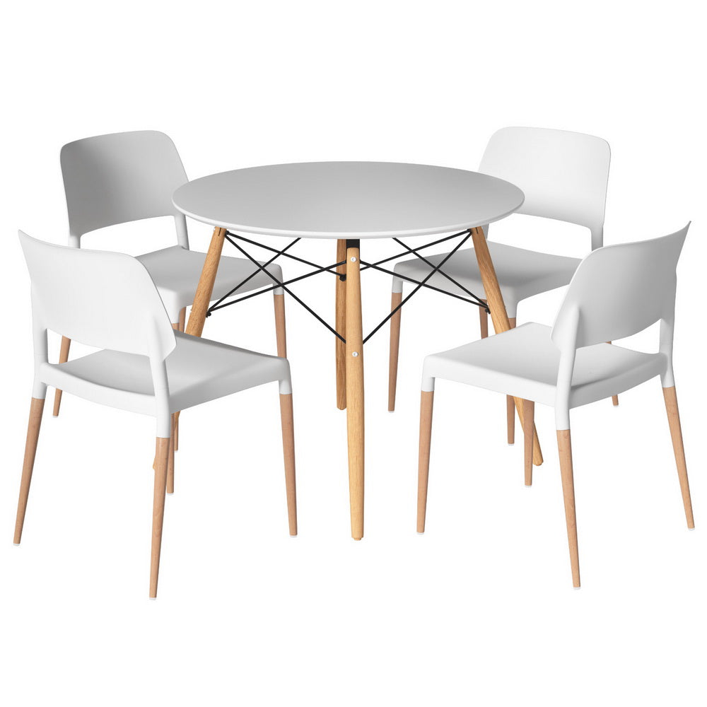 Replica Dining Table with 4 Chairs
