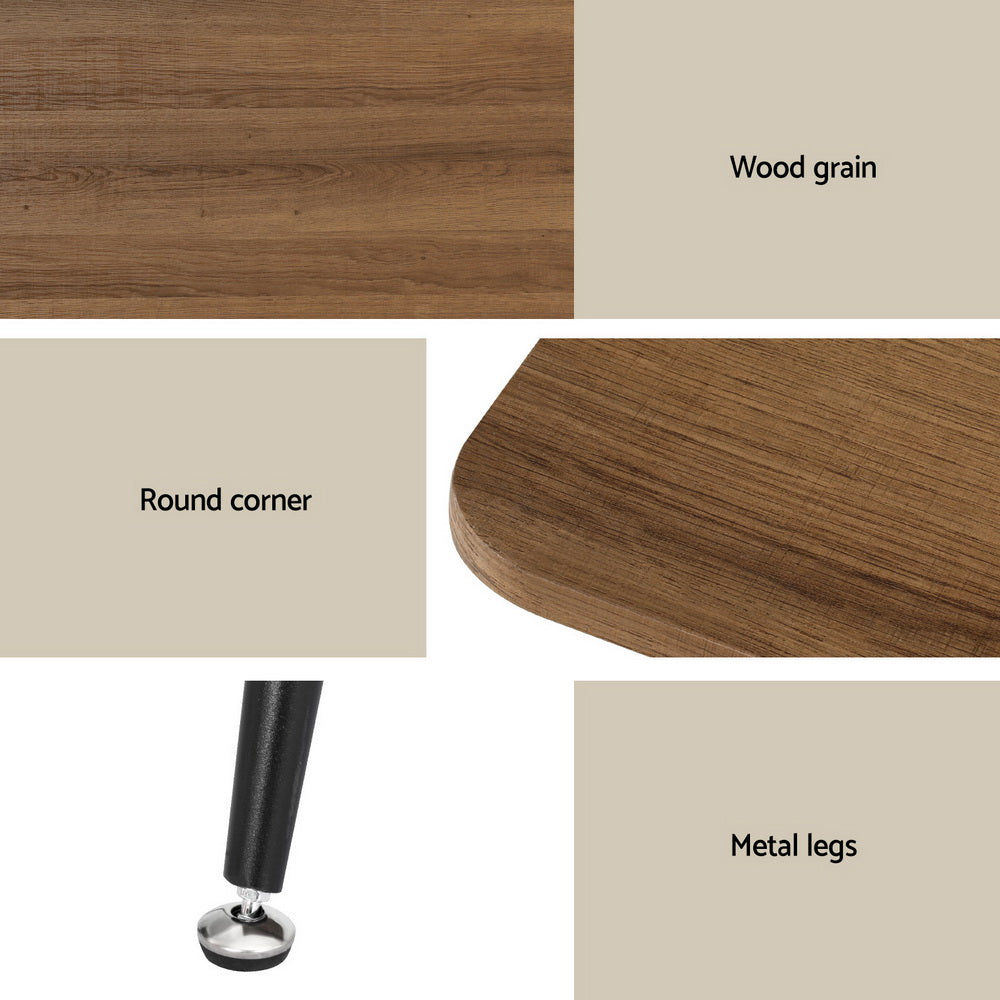 Caleb Dining Table with 4 Grey Velvet Chairs