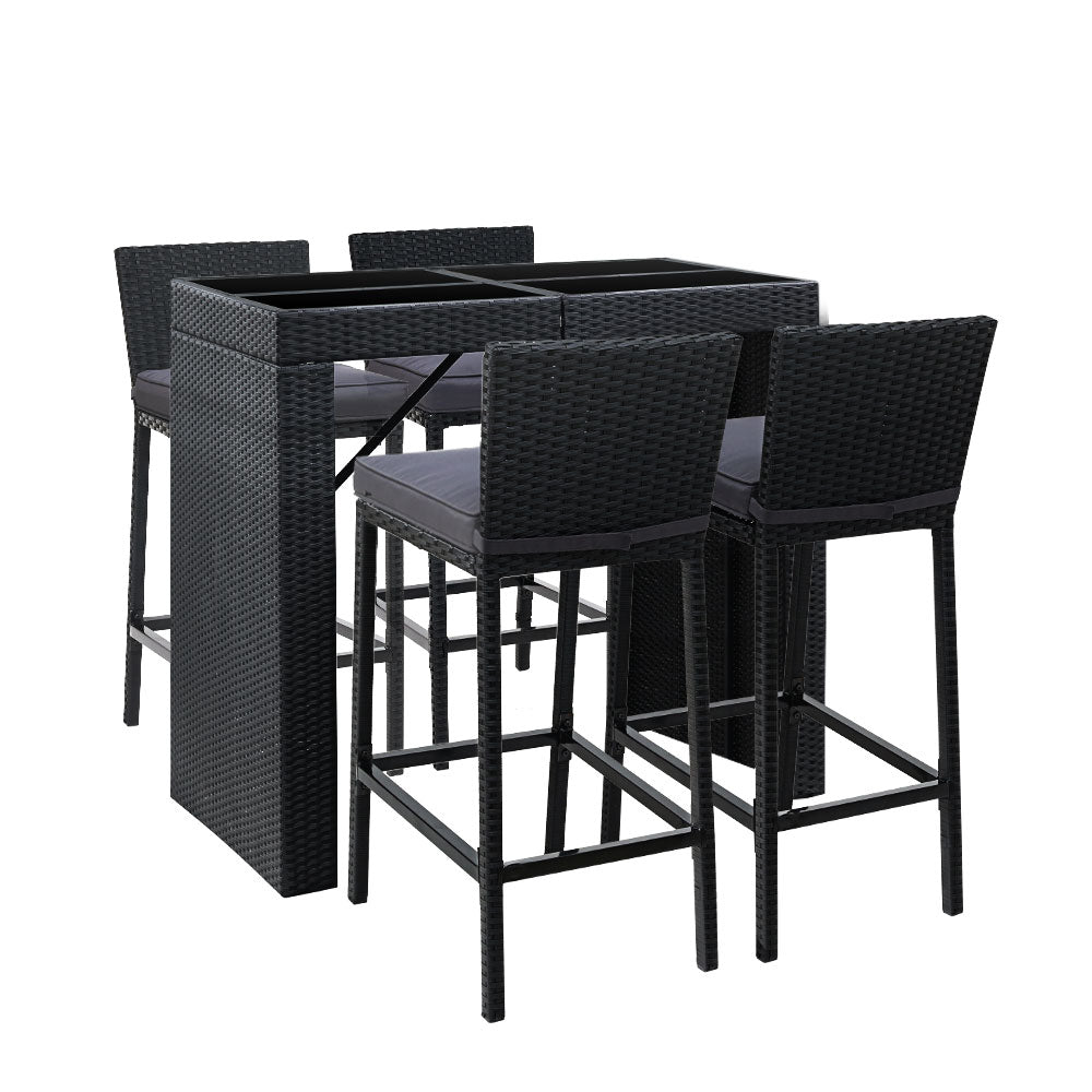 Gardeon 5 Piece Outdoor Bar Set