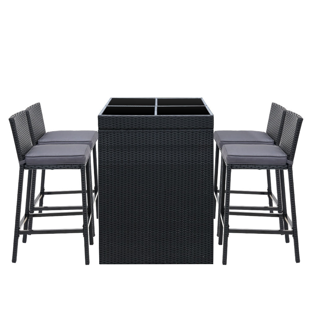 Gardeon 5 Piece Outdoor Bar Set