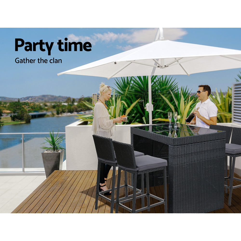 Gardeon 5 Piece Outdoor Bar Set