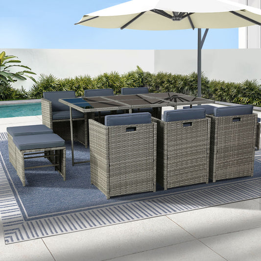 Gardeon 11 Piece Outdoor Dining Set