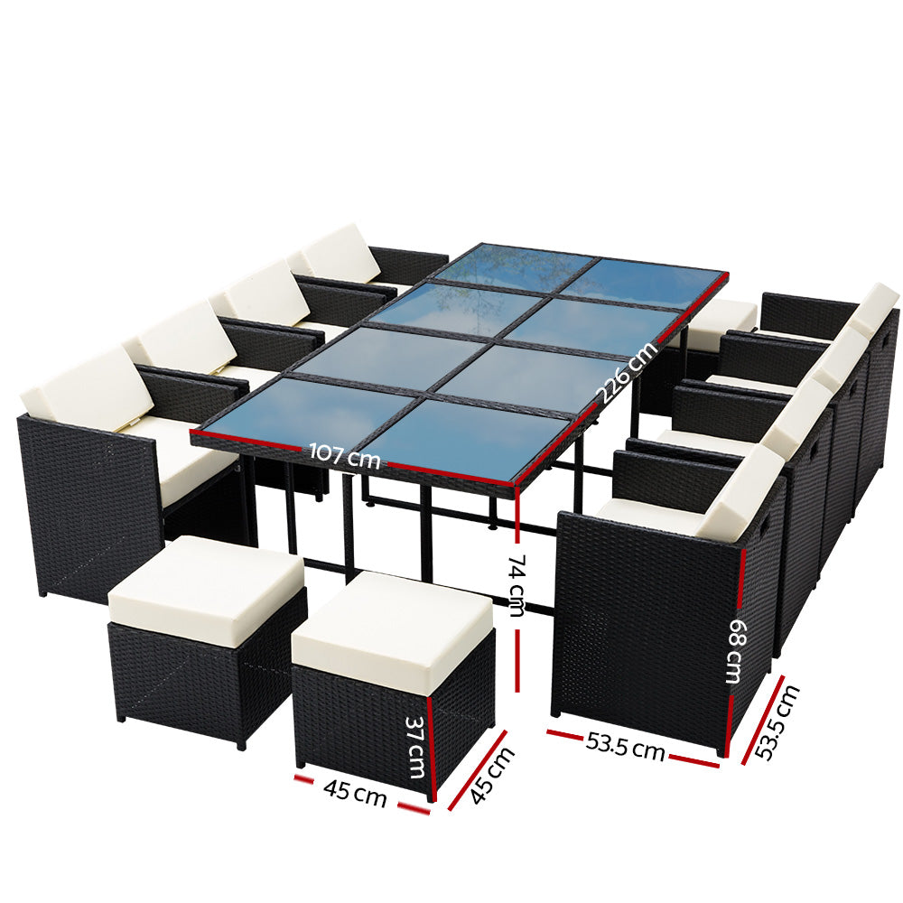 Hayman 13 Piece Outdoor Dining Set