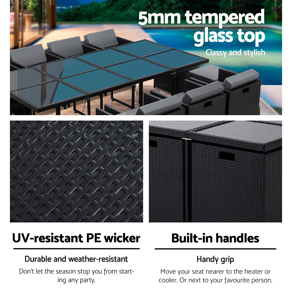 Hayman 13 Piece Outdoor Dining Set