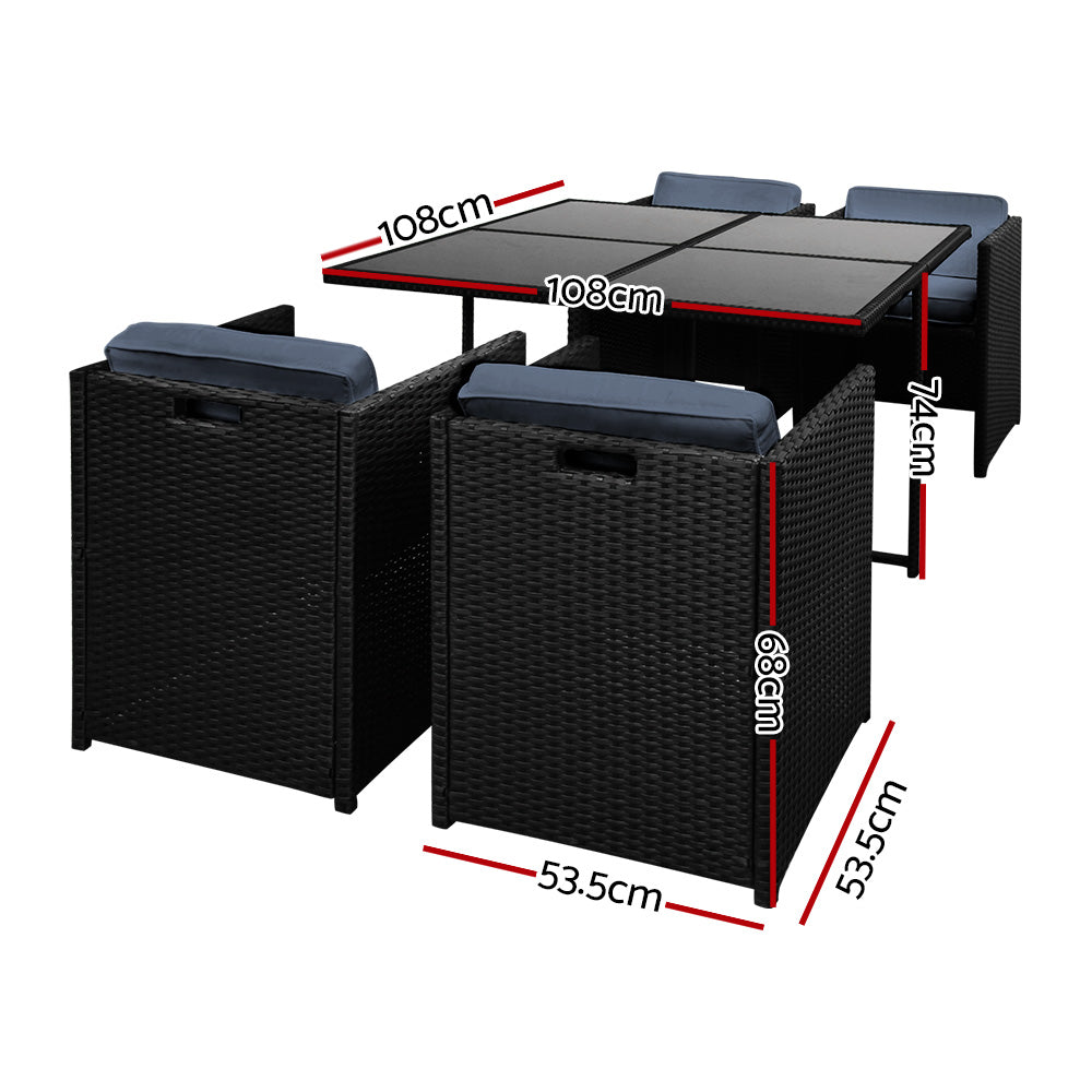 Rio 5 Piece Outdoor Dining Set