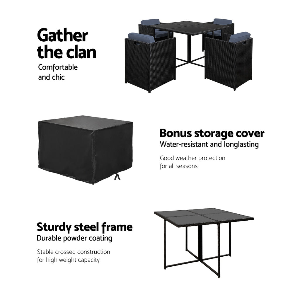 Rio 5 Piece Outdoor Dining Set