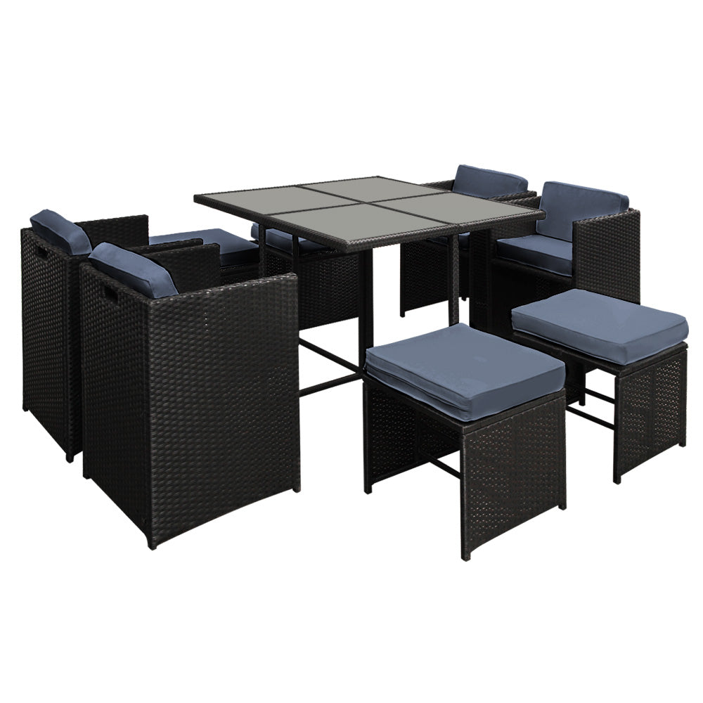 Hawaii 9 Piece Outdoor Dining Set