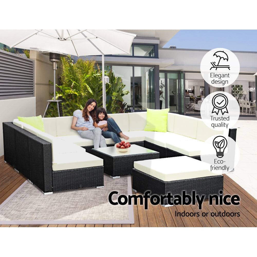 Gardeon 10 Piece Outdoor Sofa Set with Cover