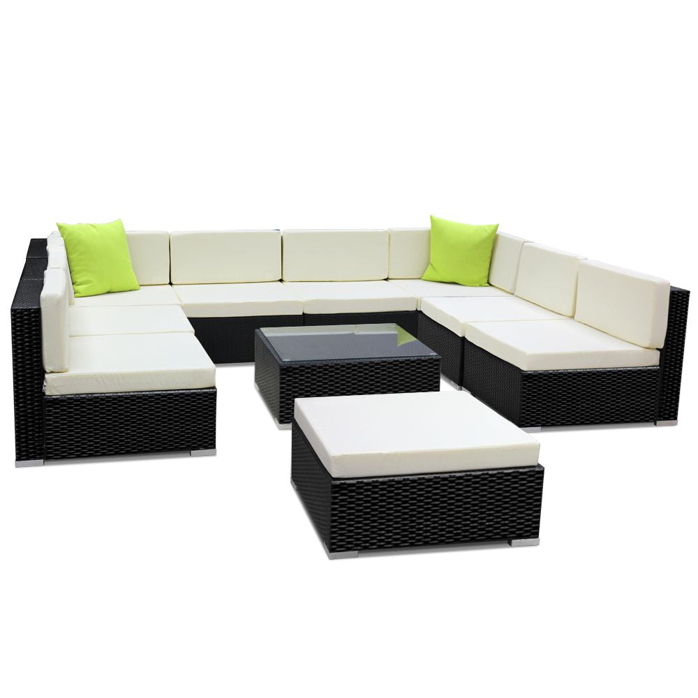 Gardeon 10 Piece Outdoor Sofa Set with Cover