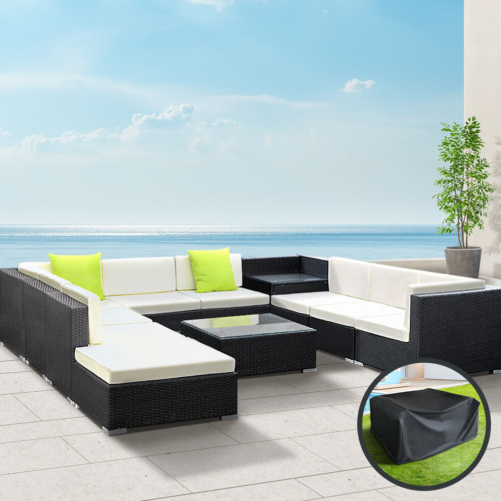 Gardeon 11 Piece Outdoor Sofa Set with Cover
