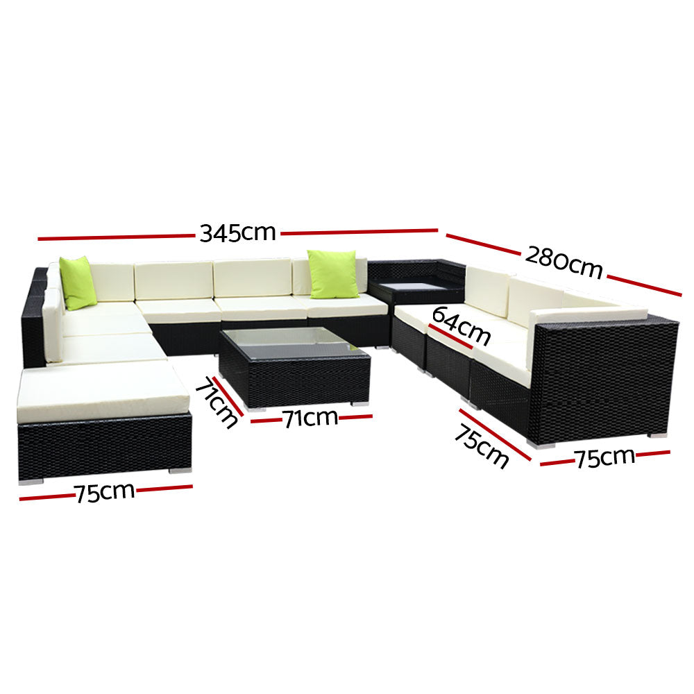 Gardeon 12 Piece Outdoor Sofa Set with Cover