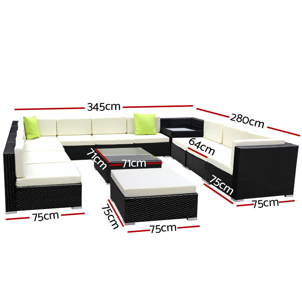 Gardeon 13 Piece Outdoor Sofa Set with Cover