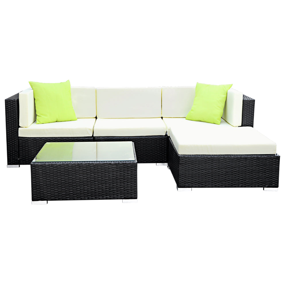 Gardeon 5 Piece Outdoor Sofa Set with Cover