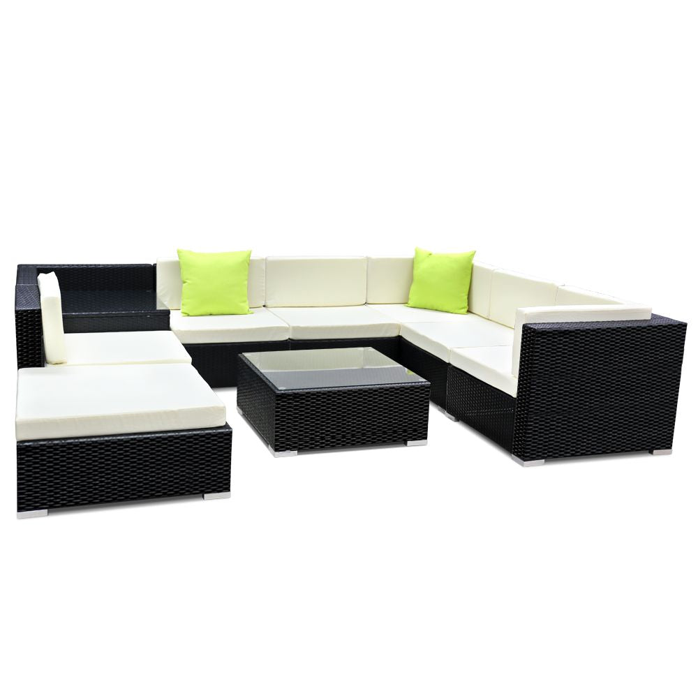 Gardeon 9 Piece Outdoor Sofa Set with Cover