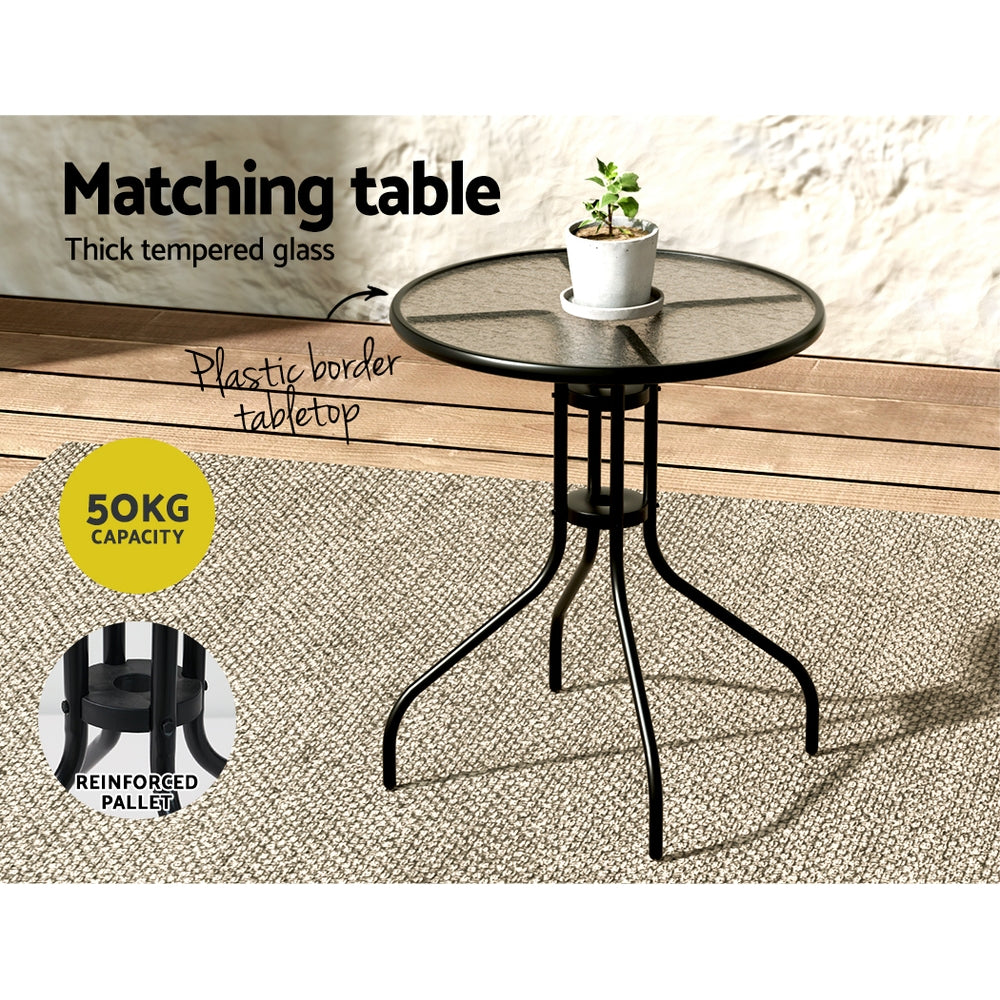 Gardeon 5 Piece Stackable Bistro Set