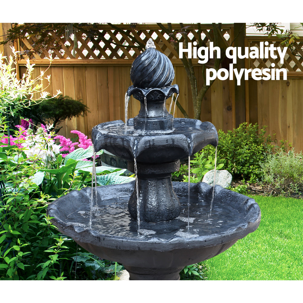 Gardeon 93cm 3 Tier Solar Water Fountain
