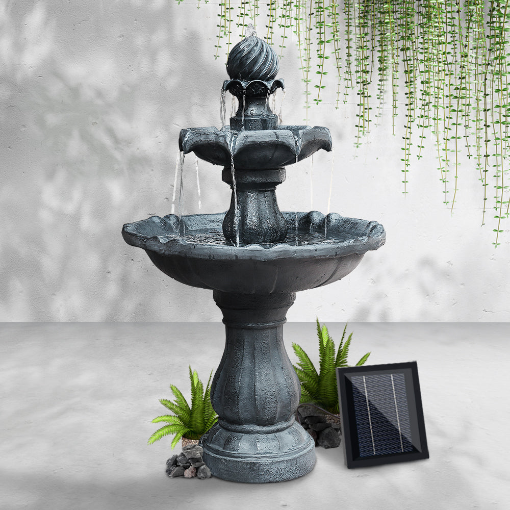 Gardeon 93cm 3 Tier Solar Water Fountain