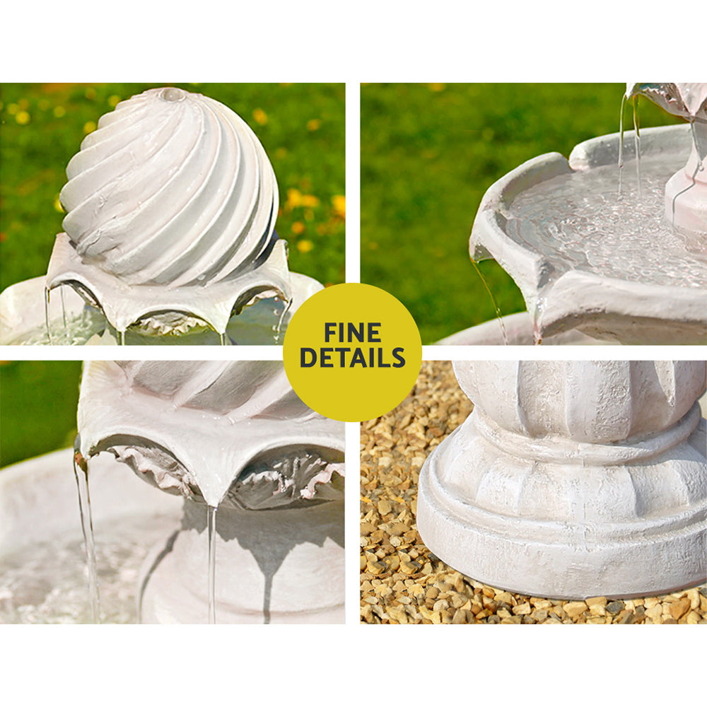 Gardeon Solar 3 Tier Water Feature with Pump Kit