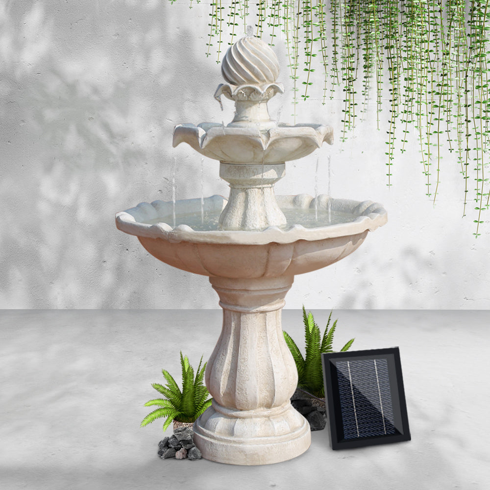 Gardeon Solar 3 Tier Water Feature with Pump Kit