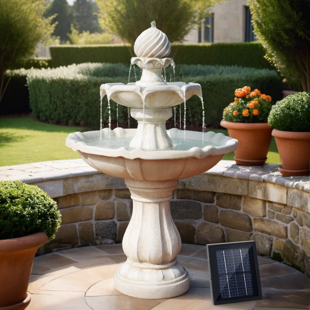 Gardeon Solar 3 Tier Water Feature with Pump Kit