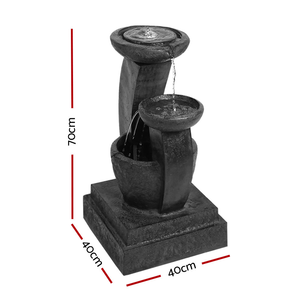 Gardeon 3 Tier Solar Water Feature with LED