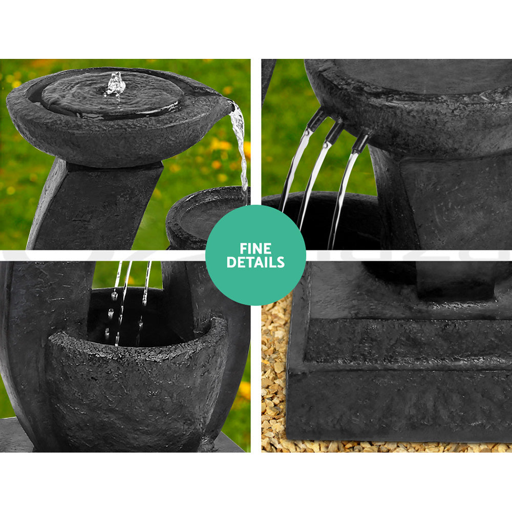 Gardeon 3 Tier Solar Water Feature with LED