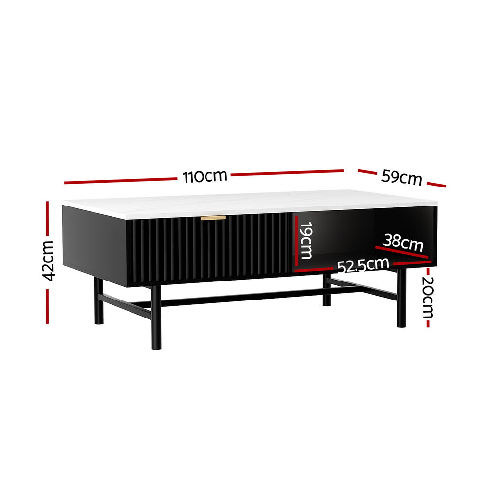 Romeo Fluted Coffee Table
