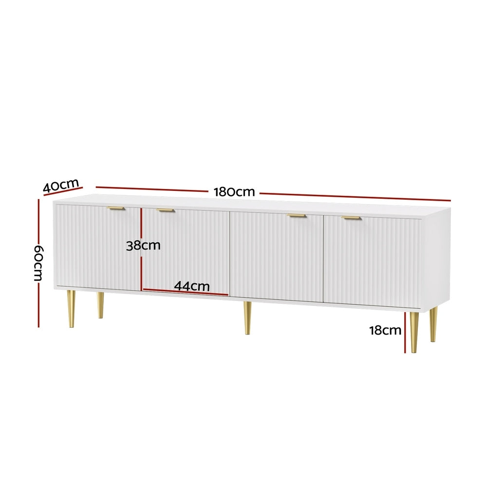 Riley 180cm White TV Cabinet