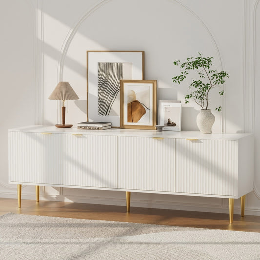 Riley 180cm White TV Cabinet