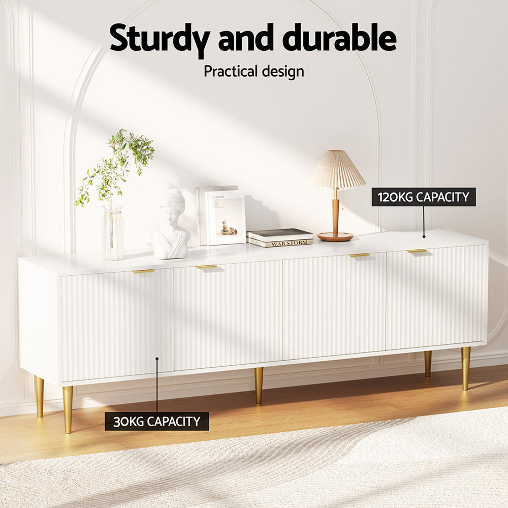 Riley 180cm White TV Cabinet