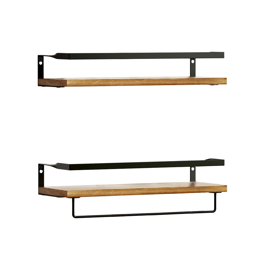 Melis Set of 2 Floating Wall Shelves