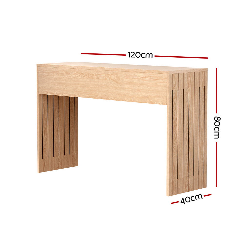 Fluted Pine Console Table