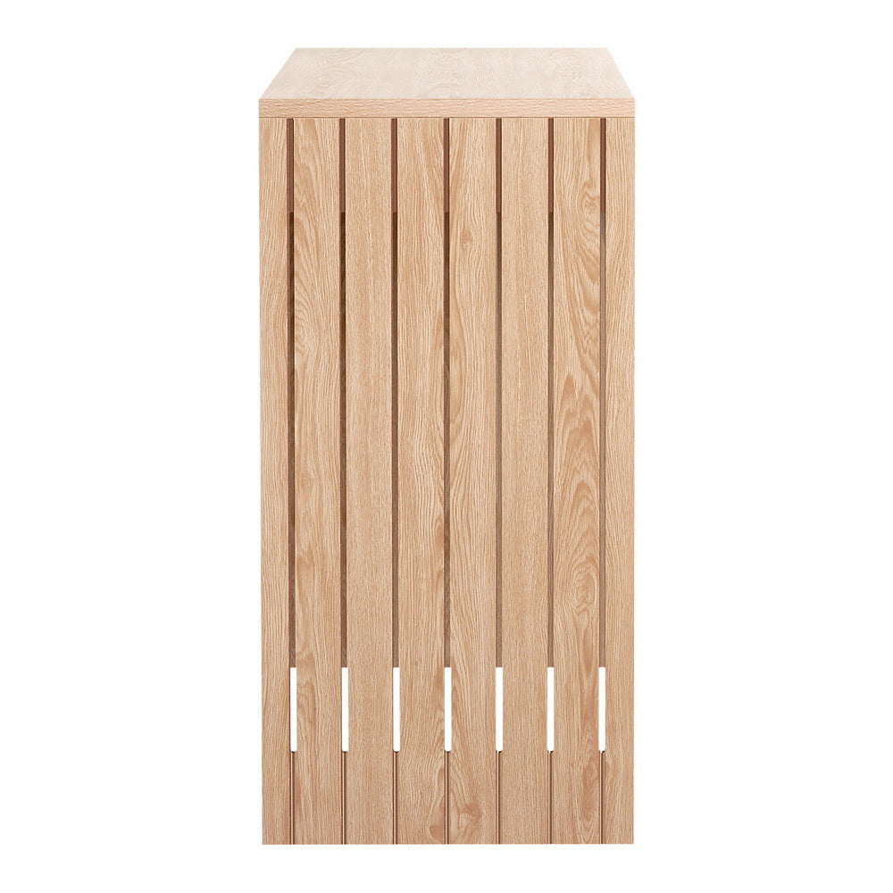 Fluted Pine Console Table