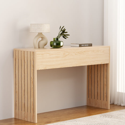 Fluted Pine Console Table