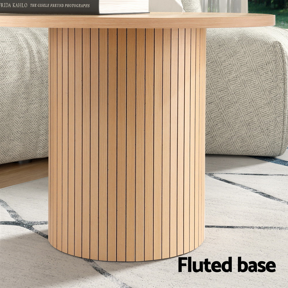 Artiss Fluted Coffee Table