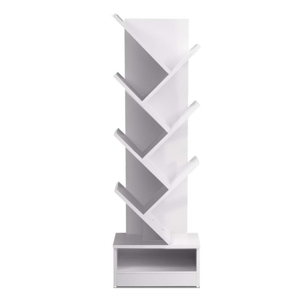 Echo 7 Tier White Tree Bookshelf