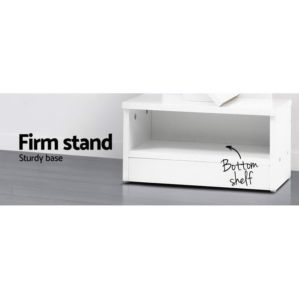Echo 7 Tier White Tree Bookshelf