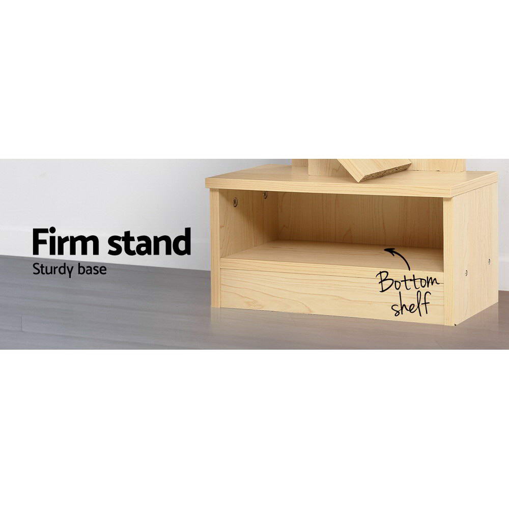 Echo 9 Tier Oak Tree Bookshelf