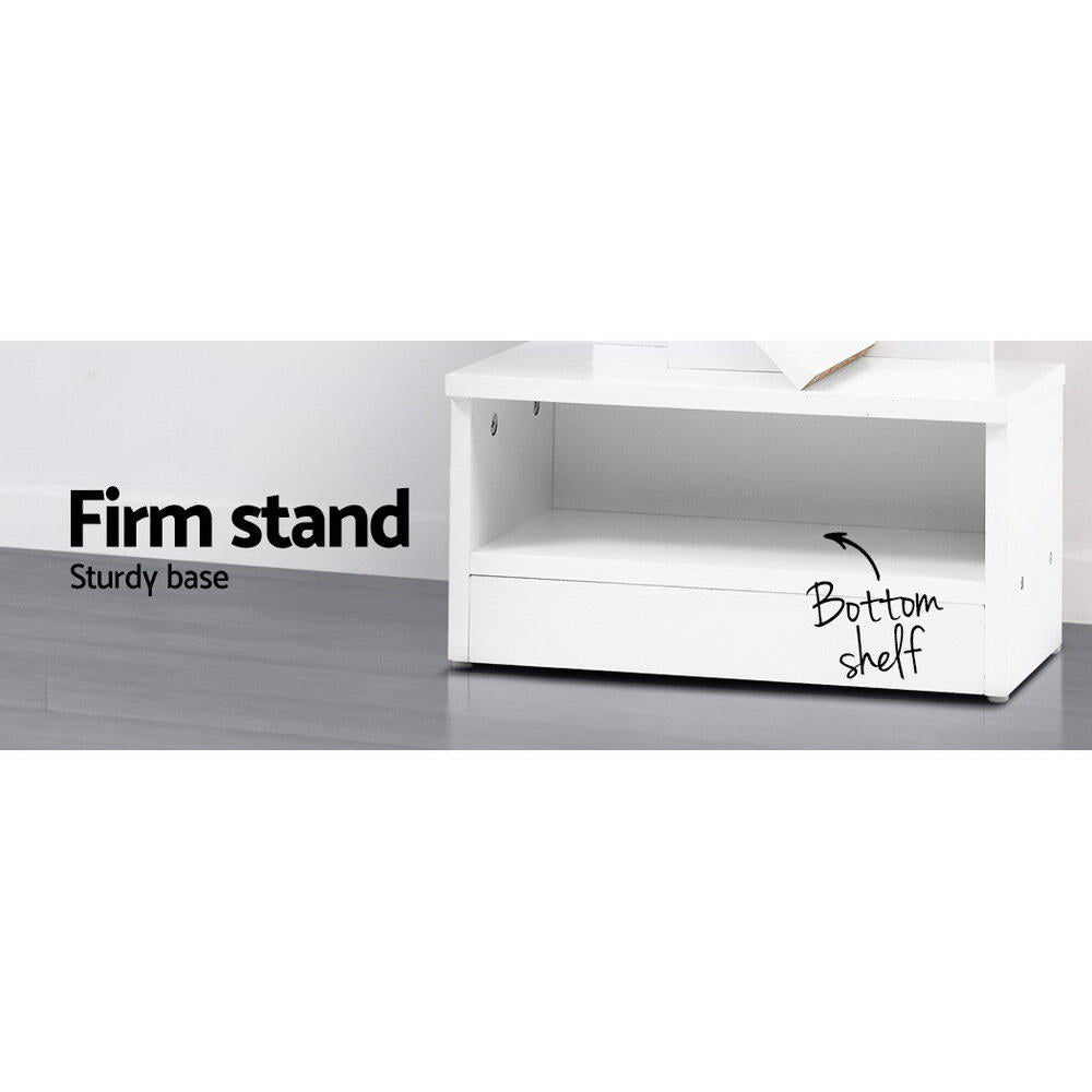 Echo 9 Tier White Tree Bookshelf