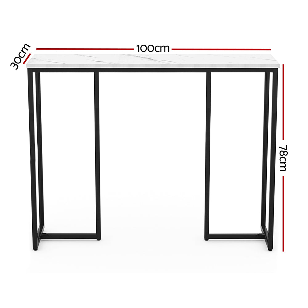 Frenisha Marble Effect Console Table