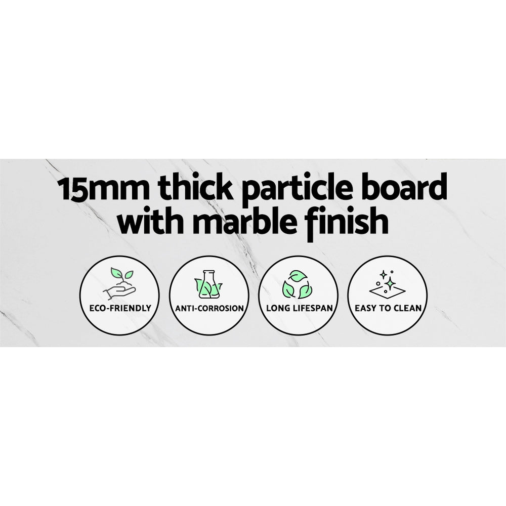 Frenisha Marble Effect Console Table