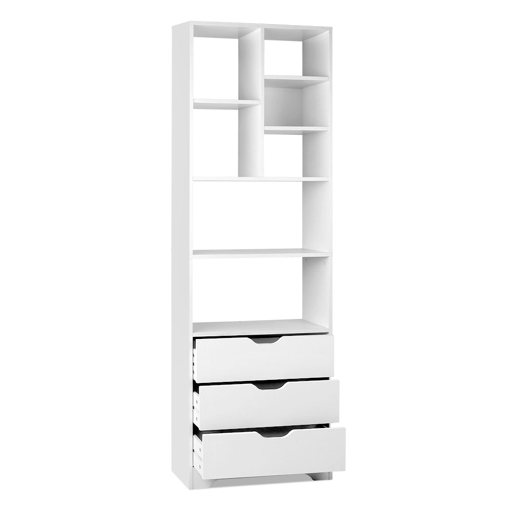 Nana White Bookshelf with Drawers
