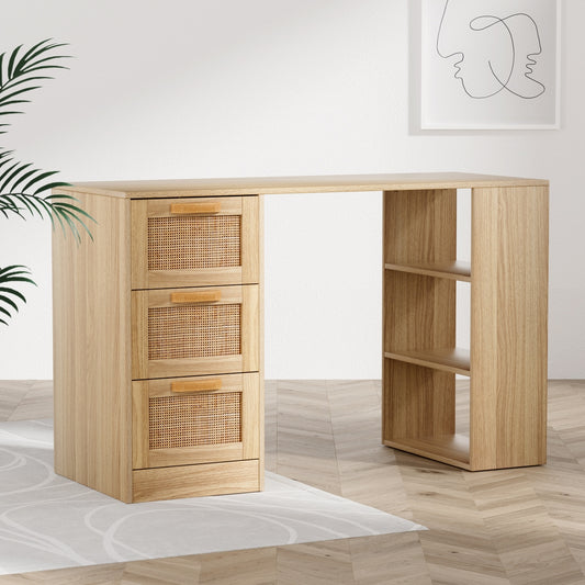 Rattan 120cm Computer Desk