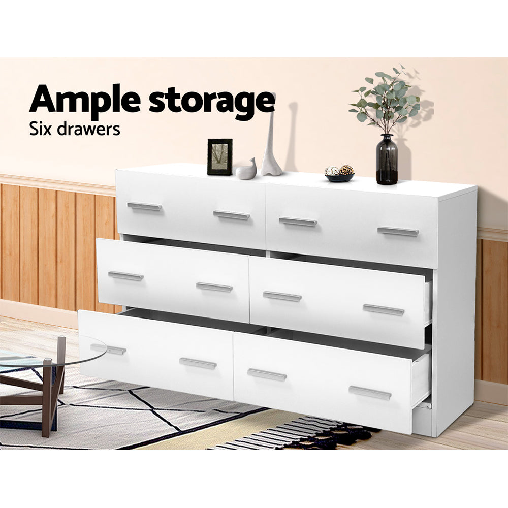 Veda White Chest of Drawers