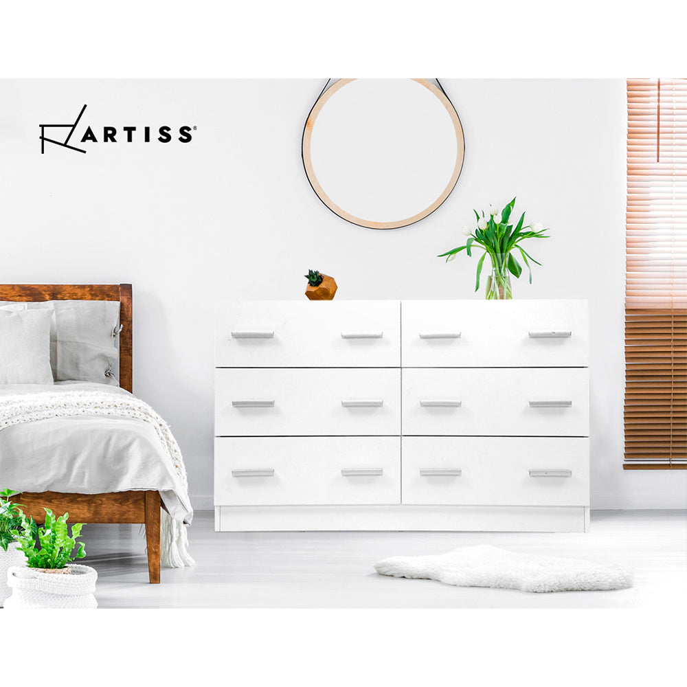 Veda White Chest of Drawers